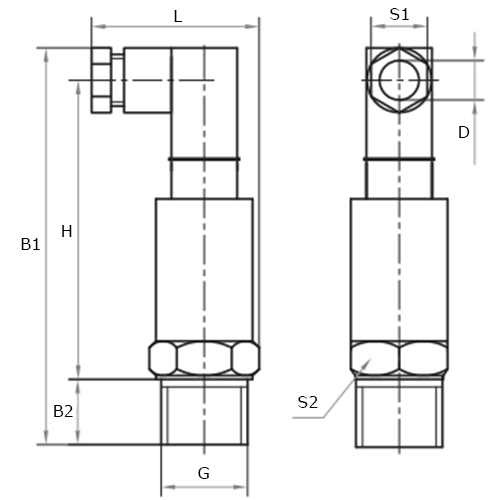 Датчики вакуумметрического и избыточного давления Росма РПД-ИВ G1/2 кл.т.0.5 -0.1-2.4МПа,  резьба присоединения G1/2, класс точности 0.5, диапазон измерений давлений -0.1-2.4МПа